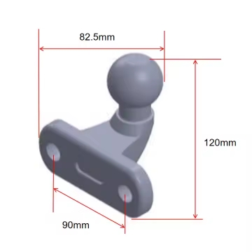 Heavy Duty Towbar 50mm Pickup Truck SUV Trailer Towing Ball Bolt-on Forged Towbar