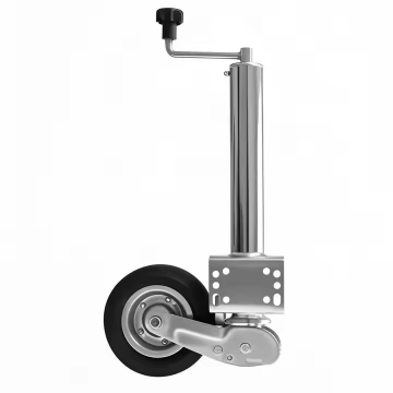Heavy-Duty Semi-Automatic Jockey Wheel 60mm 400kg Max Load 130x90mm Direct Flange Mount |Caravan & Trailer Stabiliser